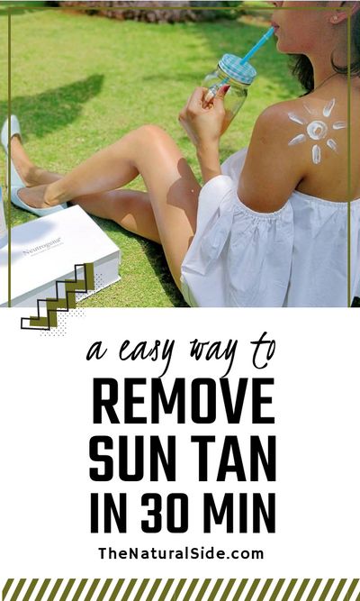 Home Remedies for Sun Tan Removal; A easy way to remove sun tan in minutes at home. Beauty Tips via thenaturalside.com