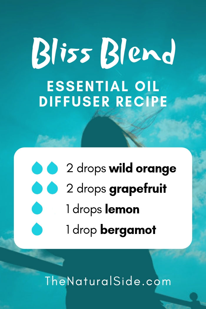 New to Essential Oils? Searching for Simple Essential Oil Combinations for Diffuser? Check out these 21 Easy Essential Oil Blends and Essential Oil Recipes Perfect for Beginners. #essentialoil #diffuser #sleep Bliss Blend 2 drops wild orange + 2 drops grapefruit + 1 drop lemon + 1 drop bergamot