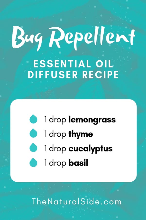 New to Essential Oils? Searching for Simple Essential Oil Combinations for Diffuser? Check out these 21 Easy Essential Oil Blends and Essential Oil Recipes Perfect for Beginners. #essentialoil #diffuser #bug Bug Repellent Blend 1 drop lemongrass + 1 drop thyme + 1 drop eucalyptus + 1 drop basil