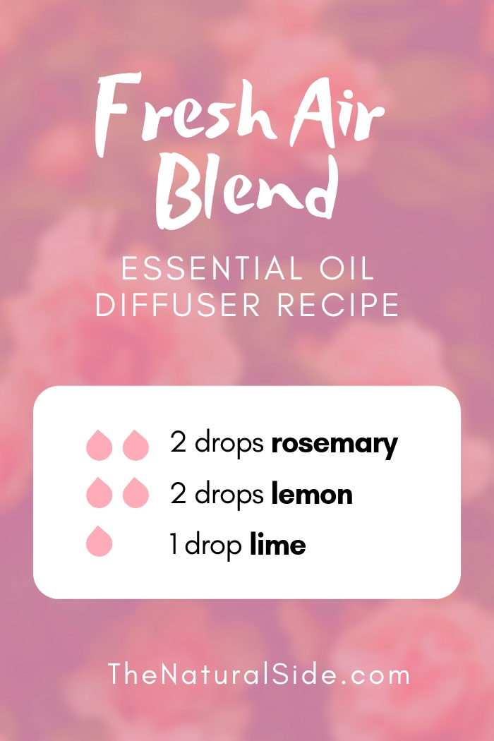 New to Essential Oils? Searching for Simple Essential Oil Combinations for Diffuser? Check out these 21 Easy Essential Oil Blends and Essential Oil Recipes Perfect for Beginners. #essentialoil #diffuser #fresh #air Fresh Air Blend 2 drops Rosemary + 2 drops lemon + 1 drop lime