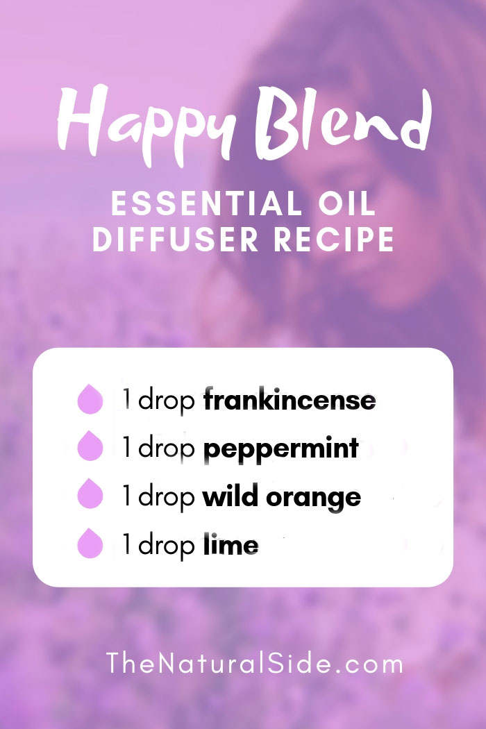  New to Essential Oils? Searching for Simple Essential Oil Combinations for Diffuser? Check out these 21 Easy Essential Oil Blends and Essential Oil Recipes Perfect for Beginners. #essentialoil #diffuser #happy Happy Blend 1 drops frankincense + 1 drops peppermint + 1 drops wild orange + 1 drops lime