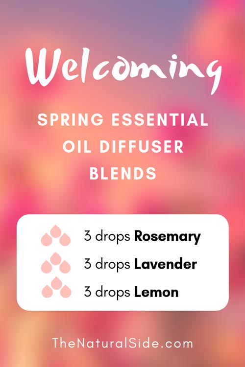 Welcoming - Spring Essential Oil Diffuser Blends via thenaturalside.com #homeremedies #essentialoils #peppermint