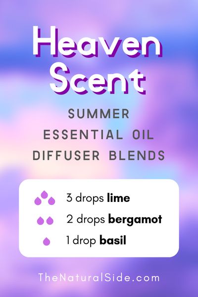 Heaven Scent - Summer Essential Oil Diffuser Blends | 21+ Summer essential oil diffuser recipes blends via thenaturalside.com #essentialoils #summer #diffuser #blends